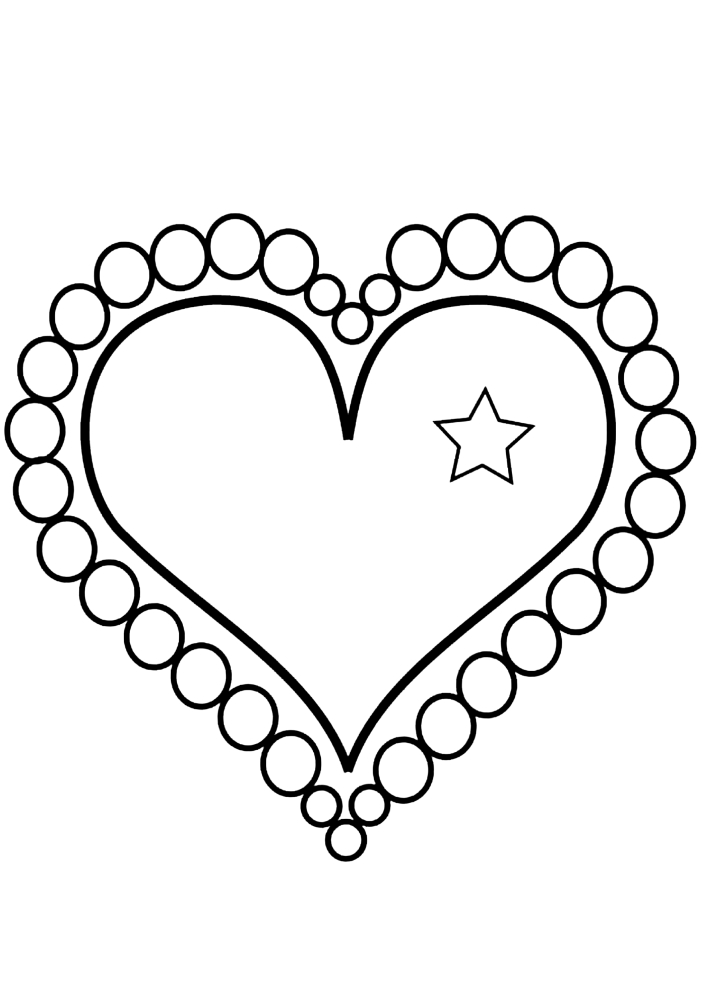 Coloring pages-hearts